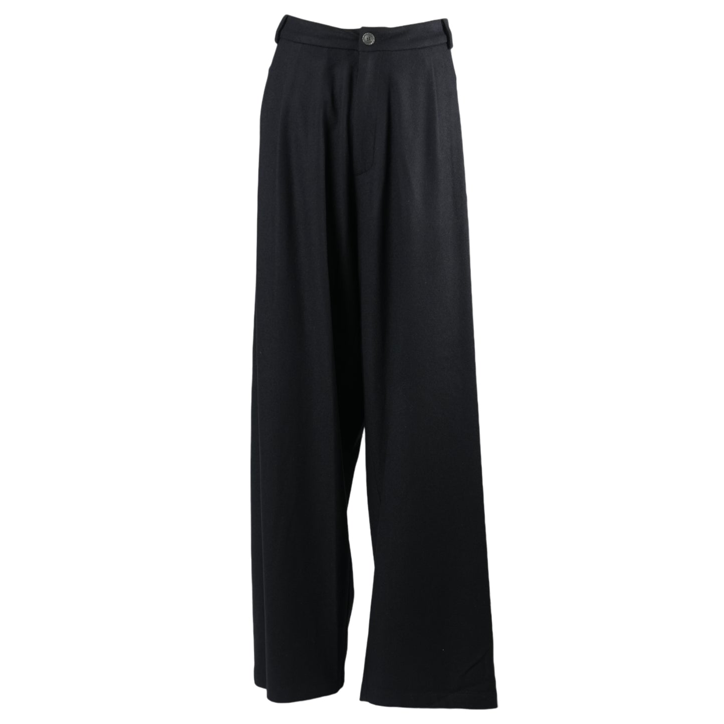 WIDE WOOL PANTS / BLACK