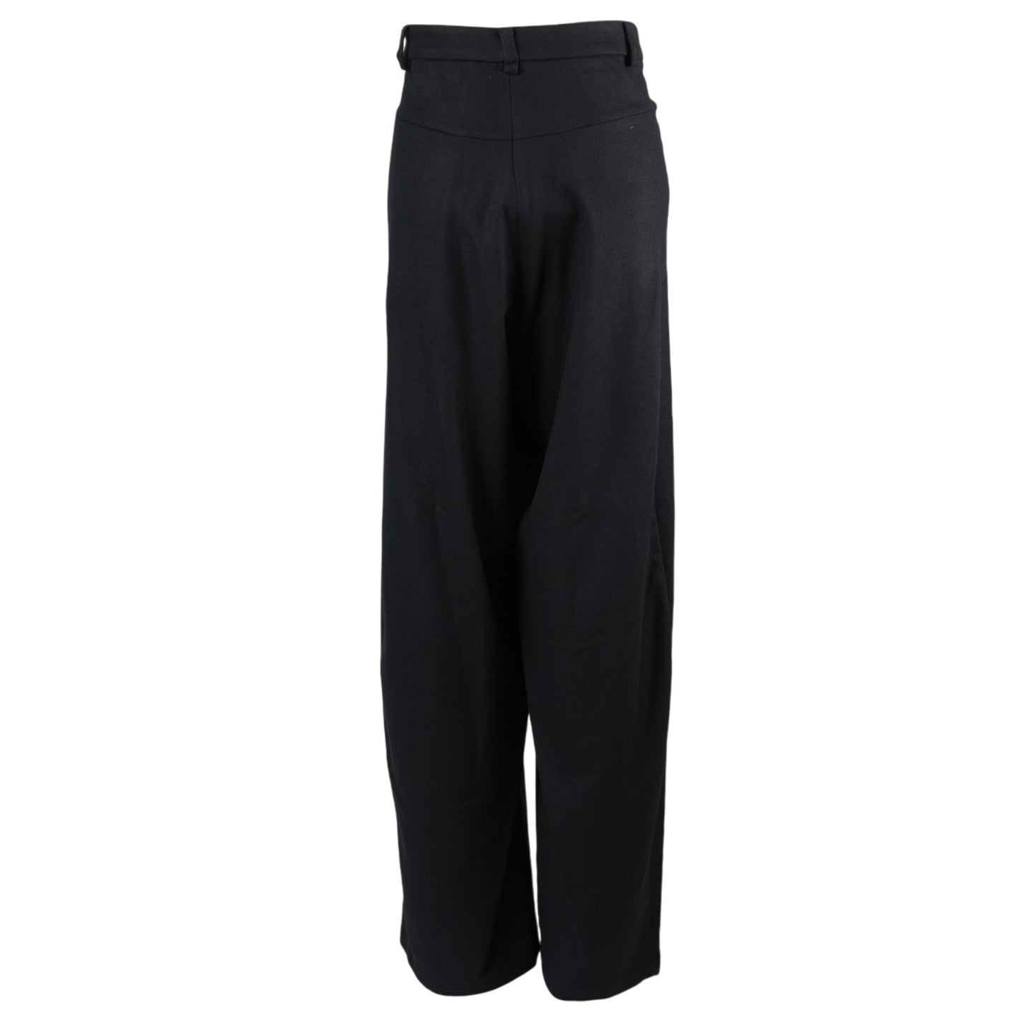 WIDE WOOL PANTS / BLACK