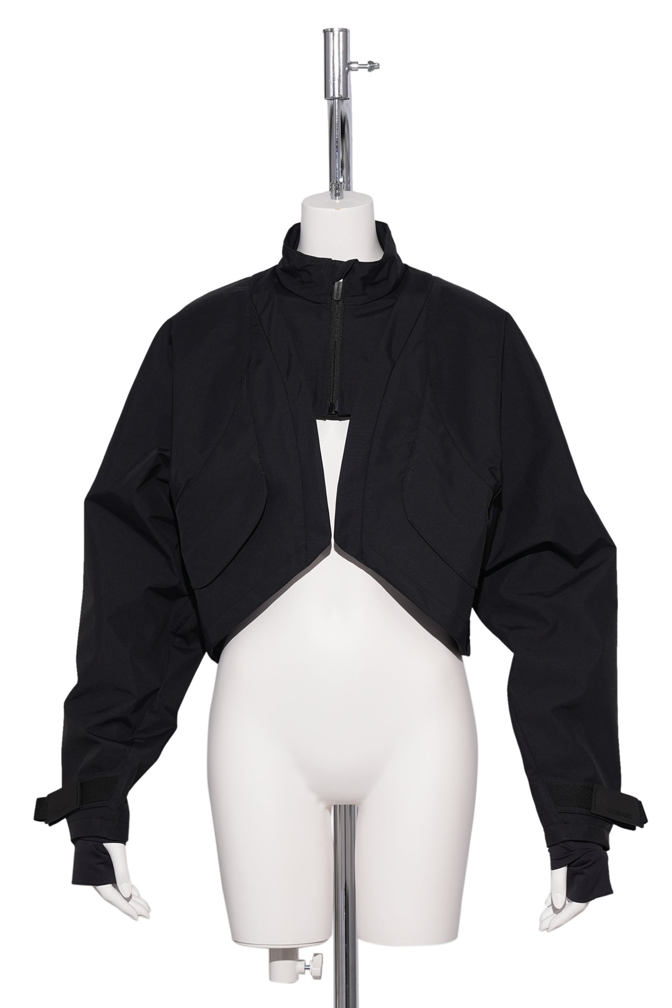 DOUBLE LAYER BOLERO JACKET / BLACK