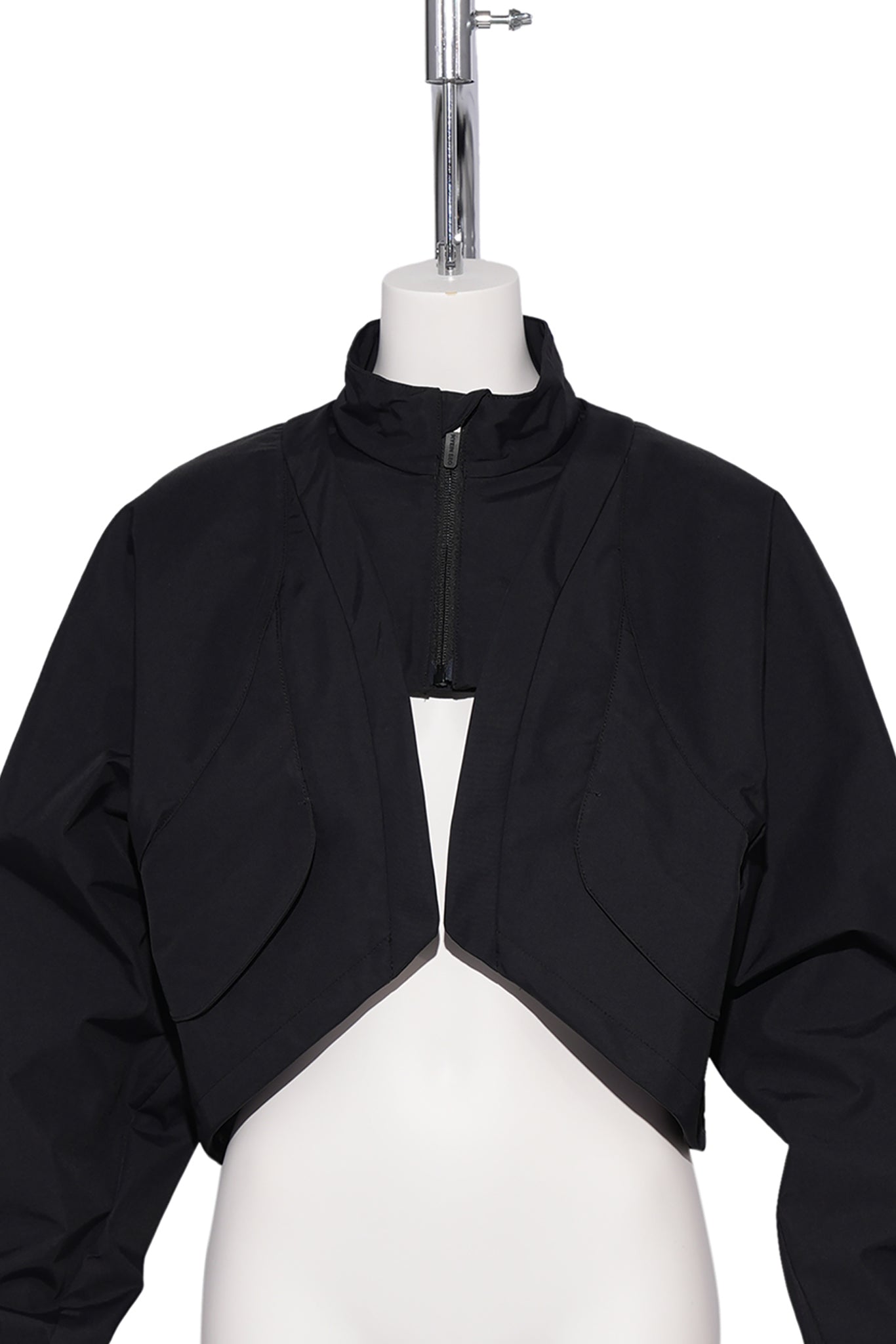 DOUBLE LAYER BOLERO JACKET / BLACK