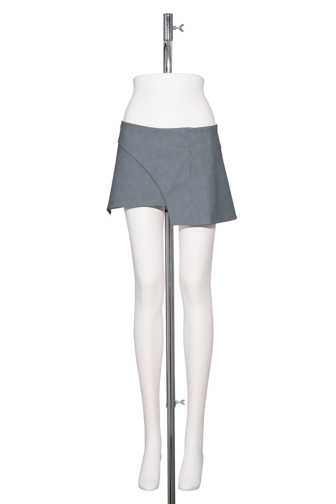 RACER MINI SKIRT / SLATE GREY
