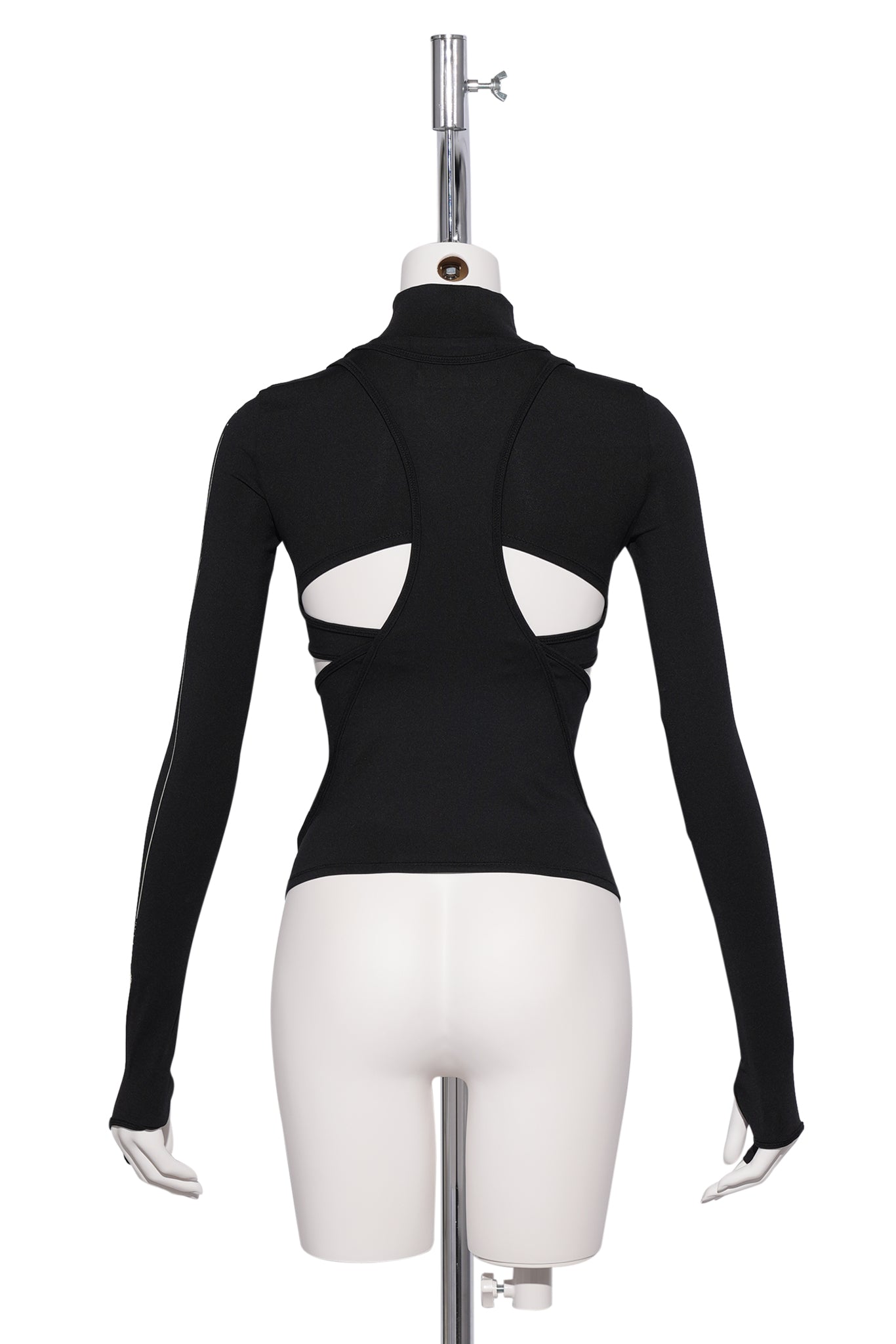 DOUBLE LAYER CROP TOP / BLACK