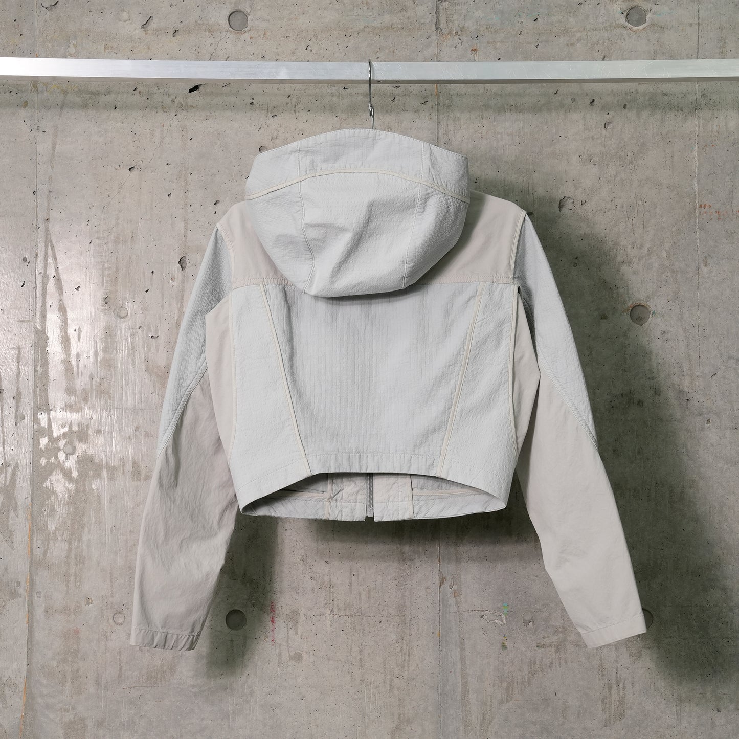 DYED CROP JACKET / SAND GREY