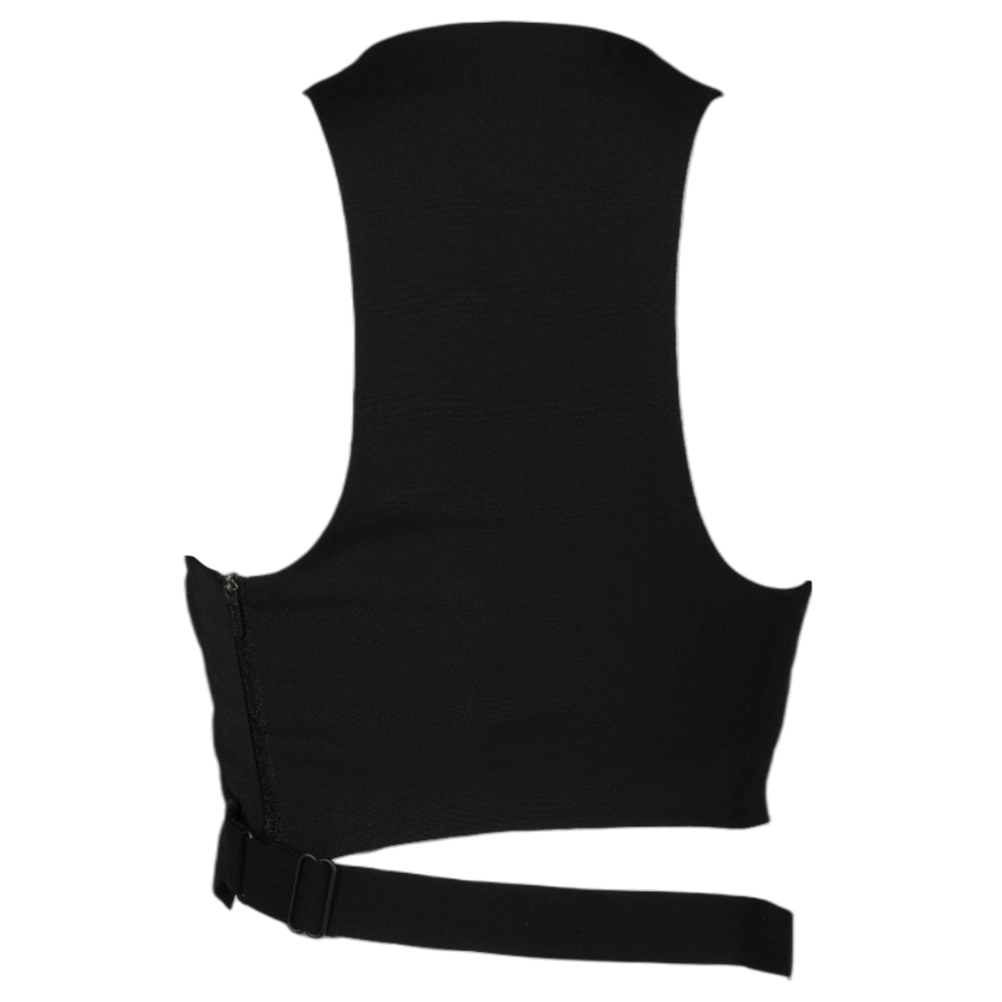 CINCHED HALTER TOP / BLACK