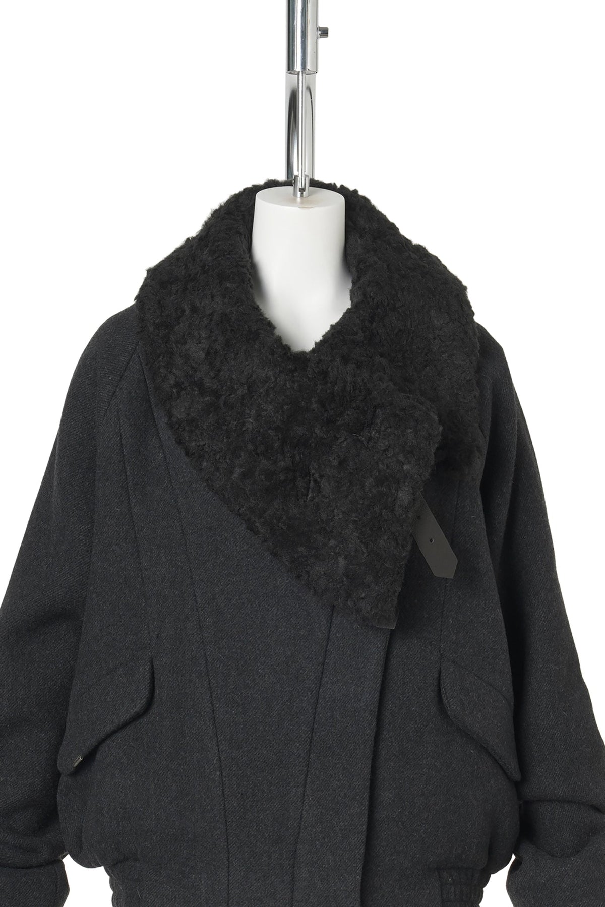 WOOL BOMBER JACKET / BLACK