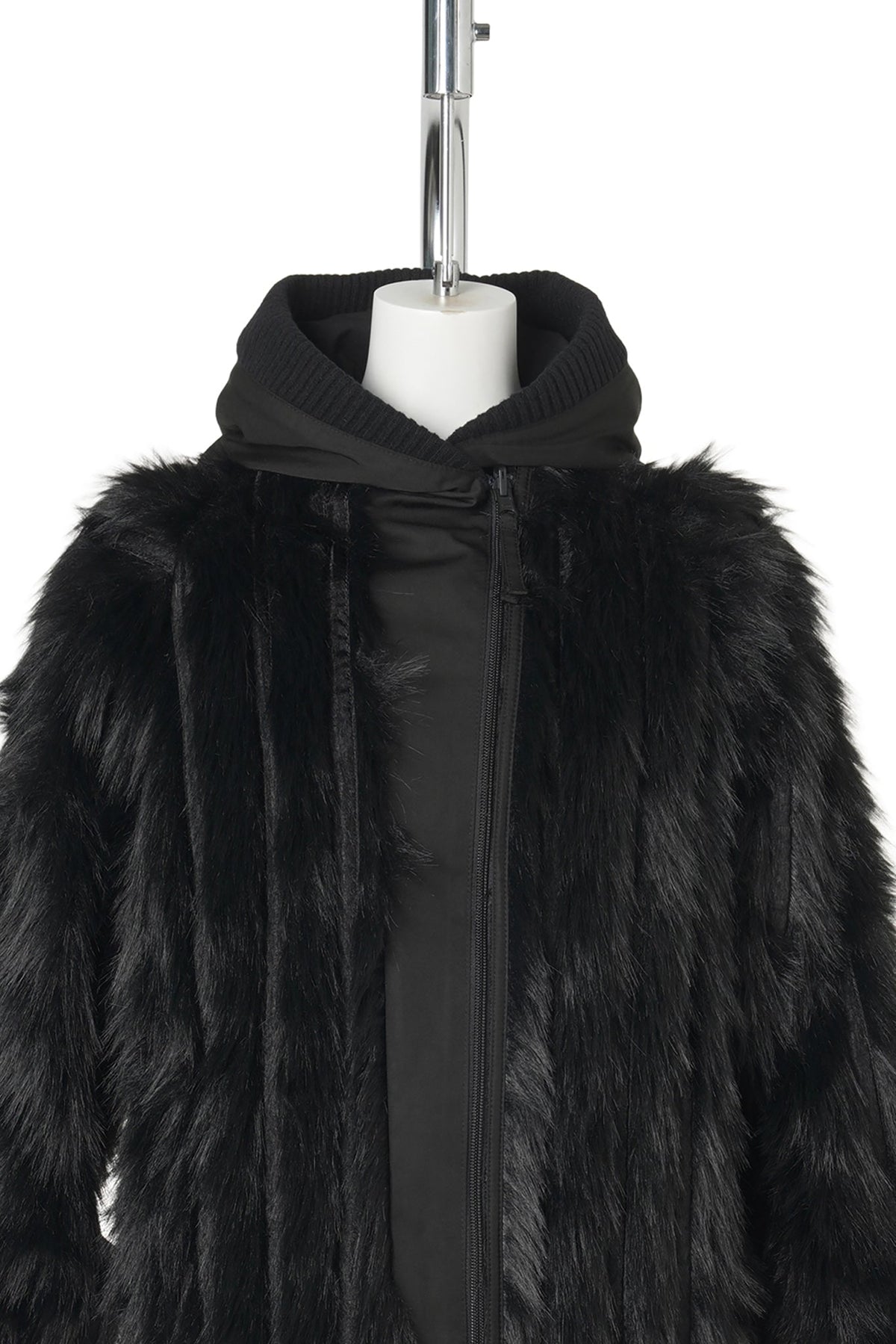 REVERSIBLE FUR JACKET / BLACK