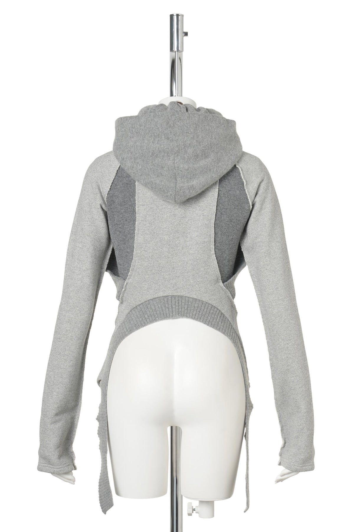 SLASHED ZIP JACKET / PALE GREY