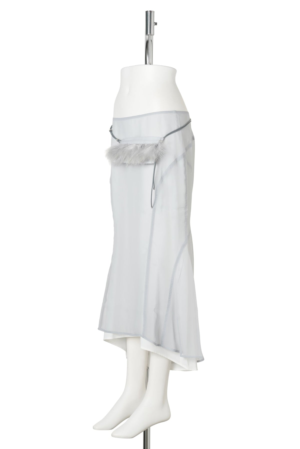 MERMAID SKIRT W/ FEATHER BAG / FOG BLUE