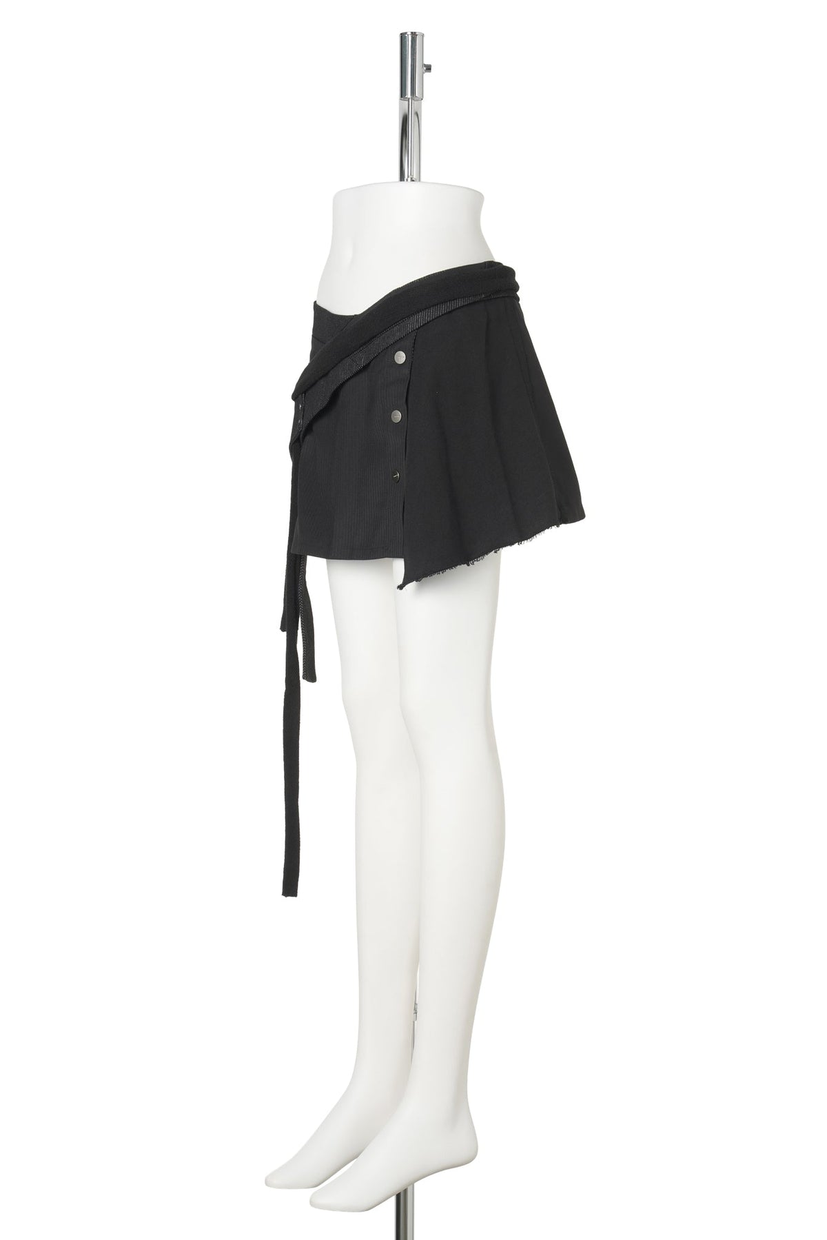 WRAP MINI SKIRT / BLACK