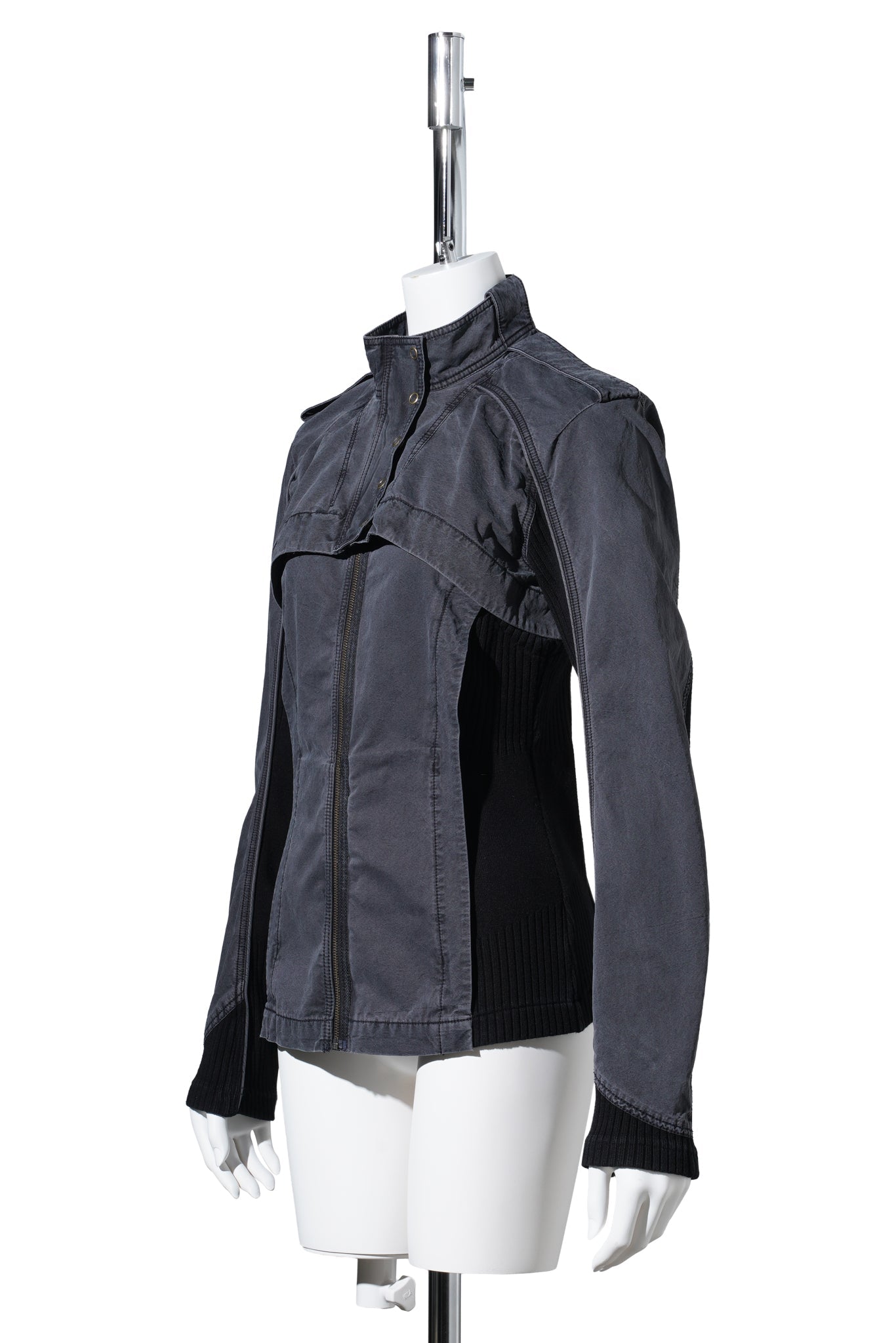 DOUBLE LAYER MOTO JACKET / MIDNIGHT