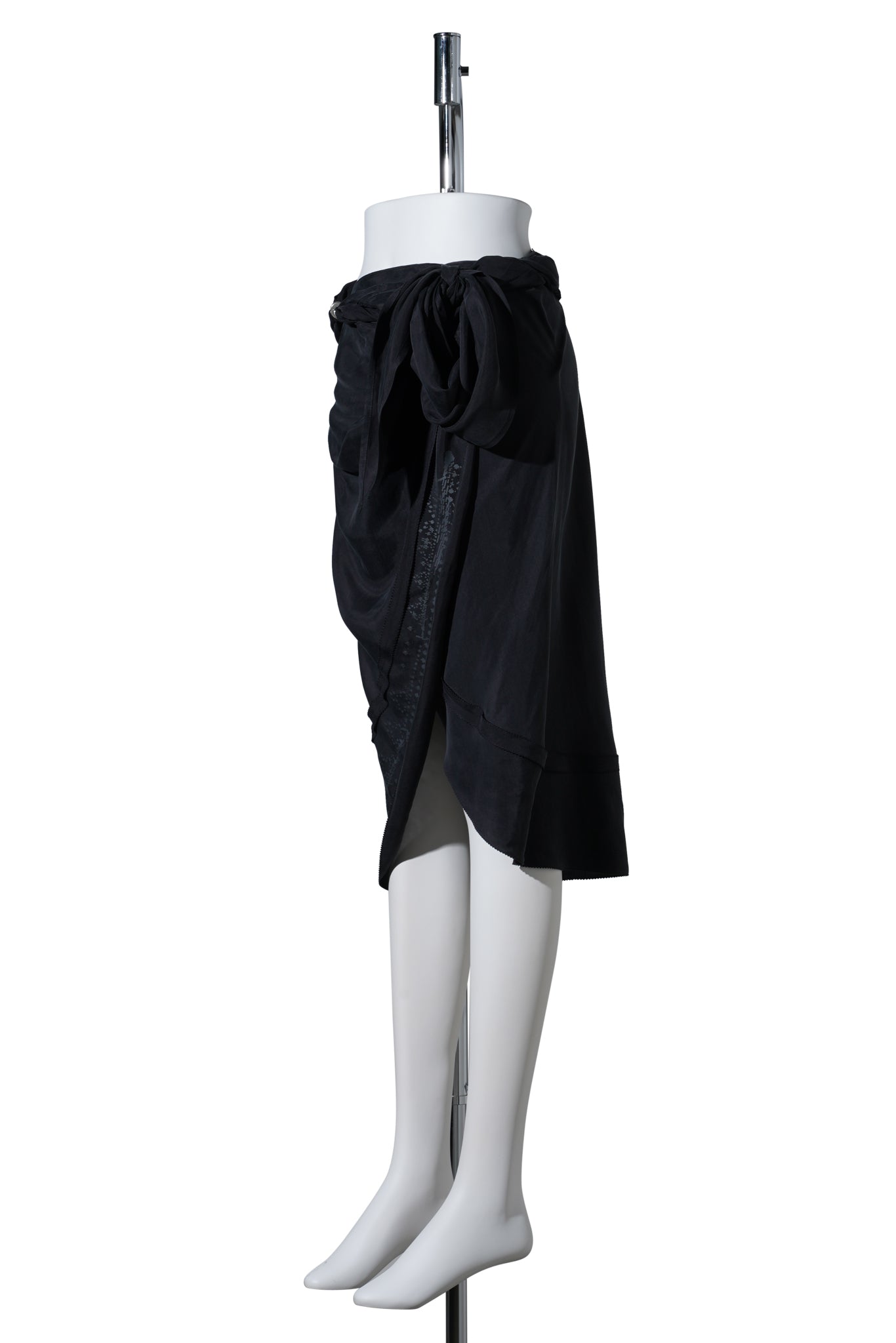 DRAPED SKIRT / BLACK