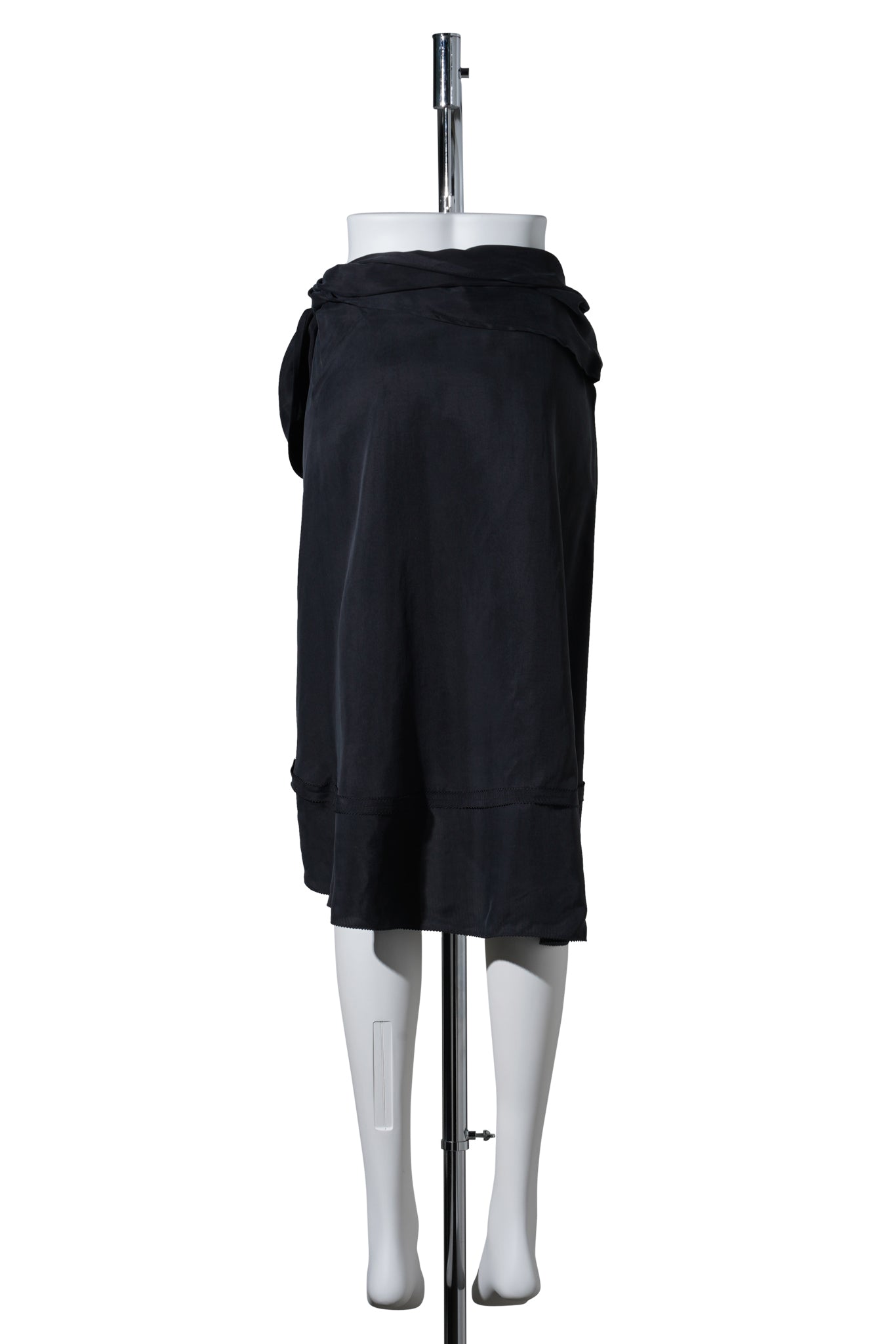 DRAPED SKIRT / BLACK