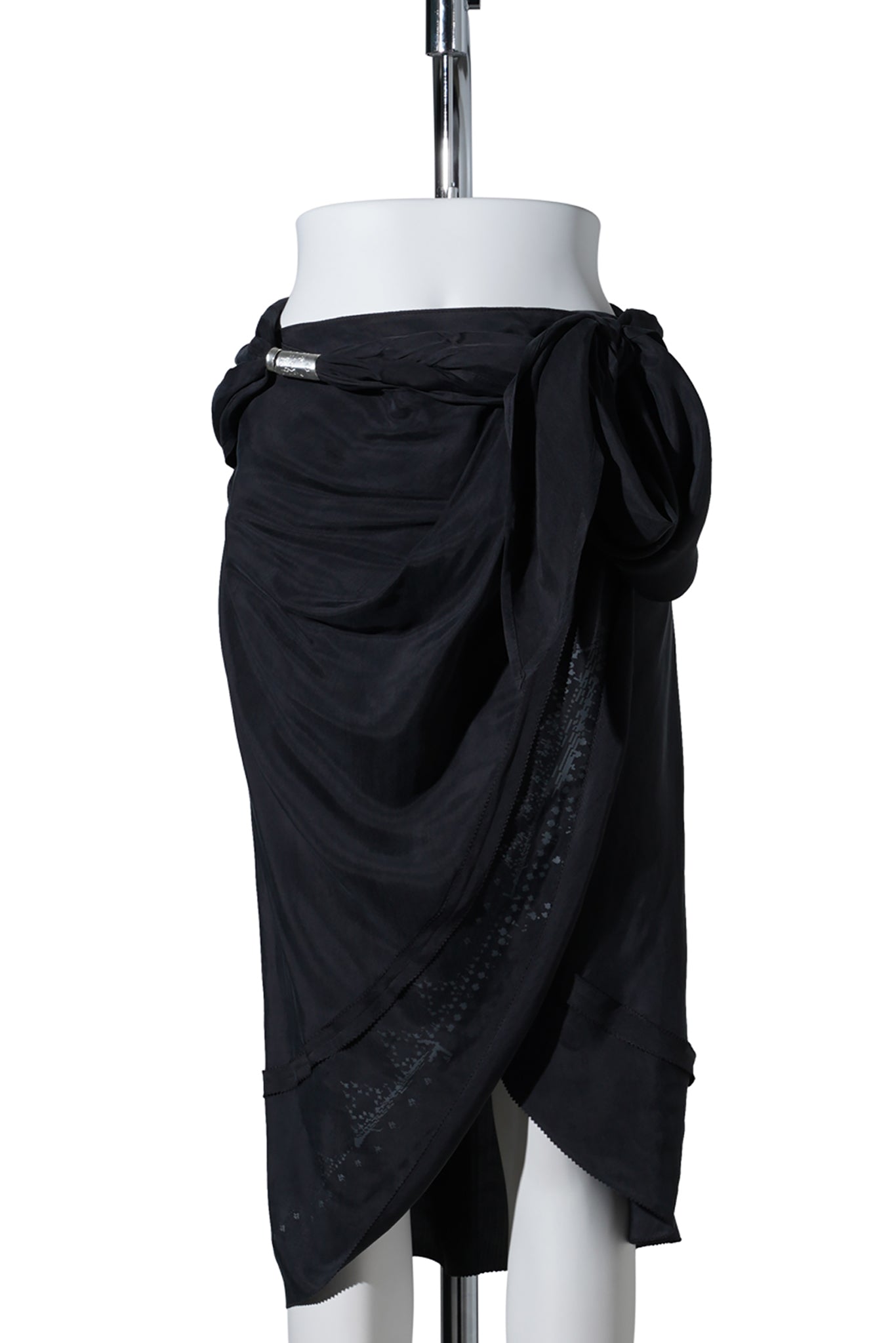 DRAPED SKIRT / BLACK