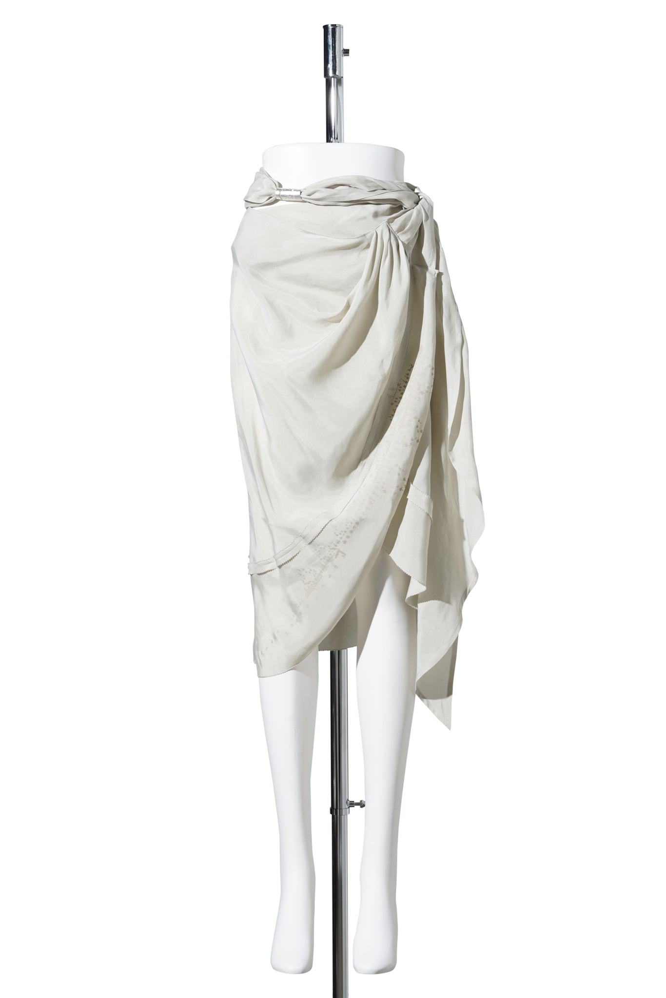 DRAPED SKIRT / MIST GREY