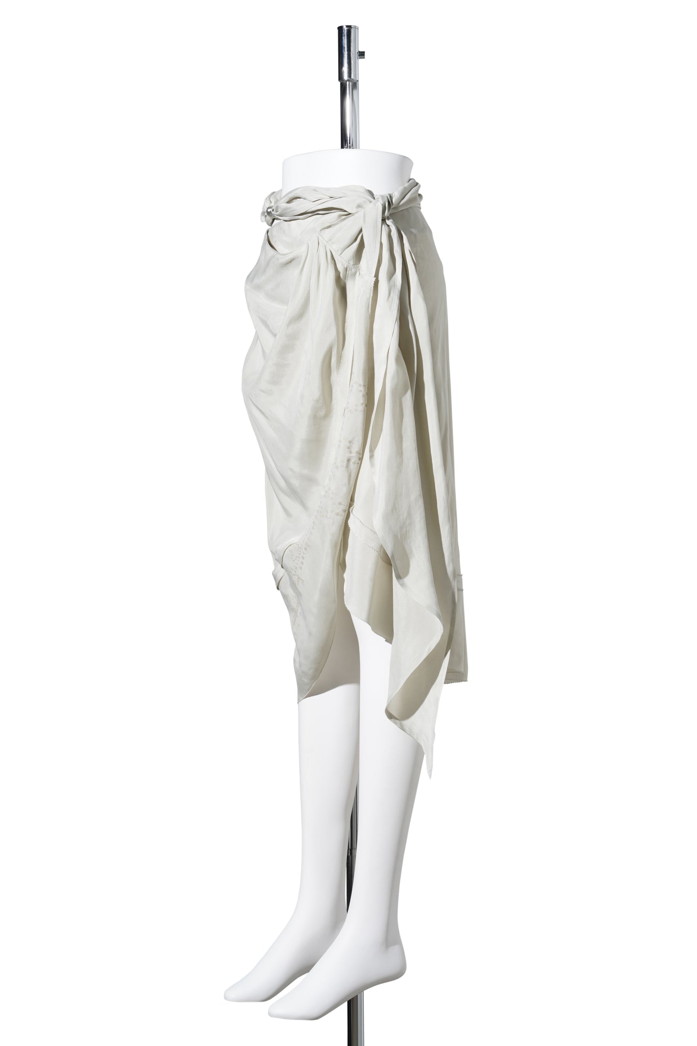 DRAPED SKIRT / MIST GREY