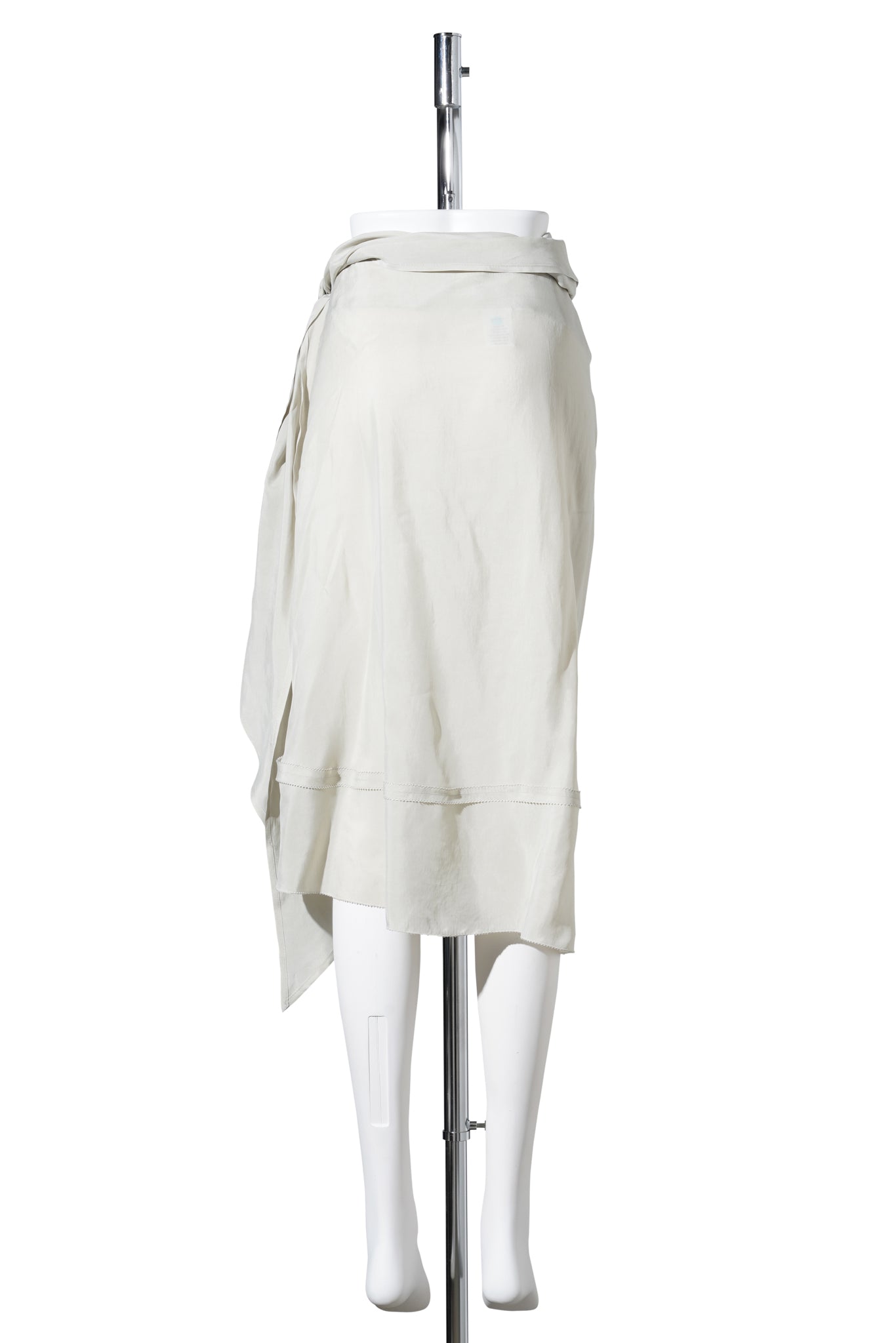 DRAPED SKIRT / MIST GREY