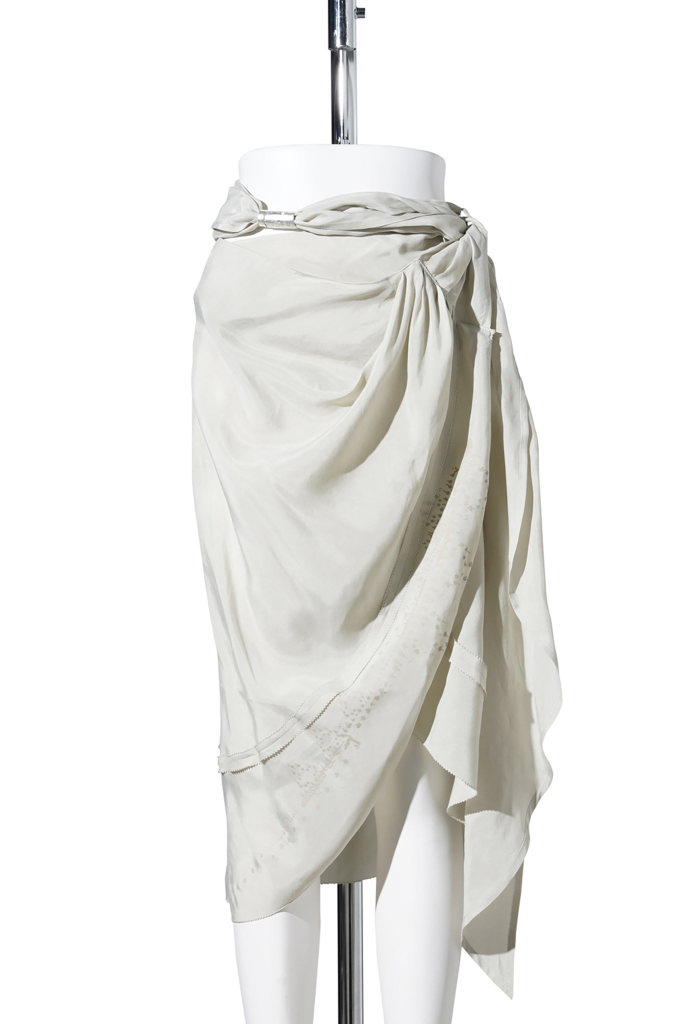 DRAPED SKIRT / MIST GREY