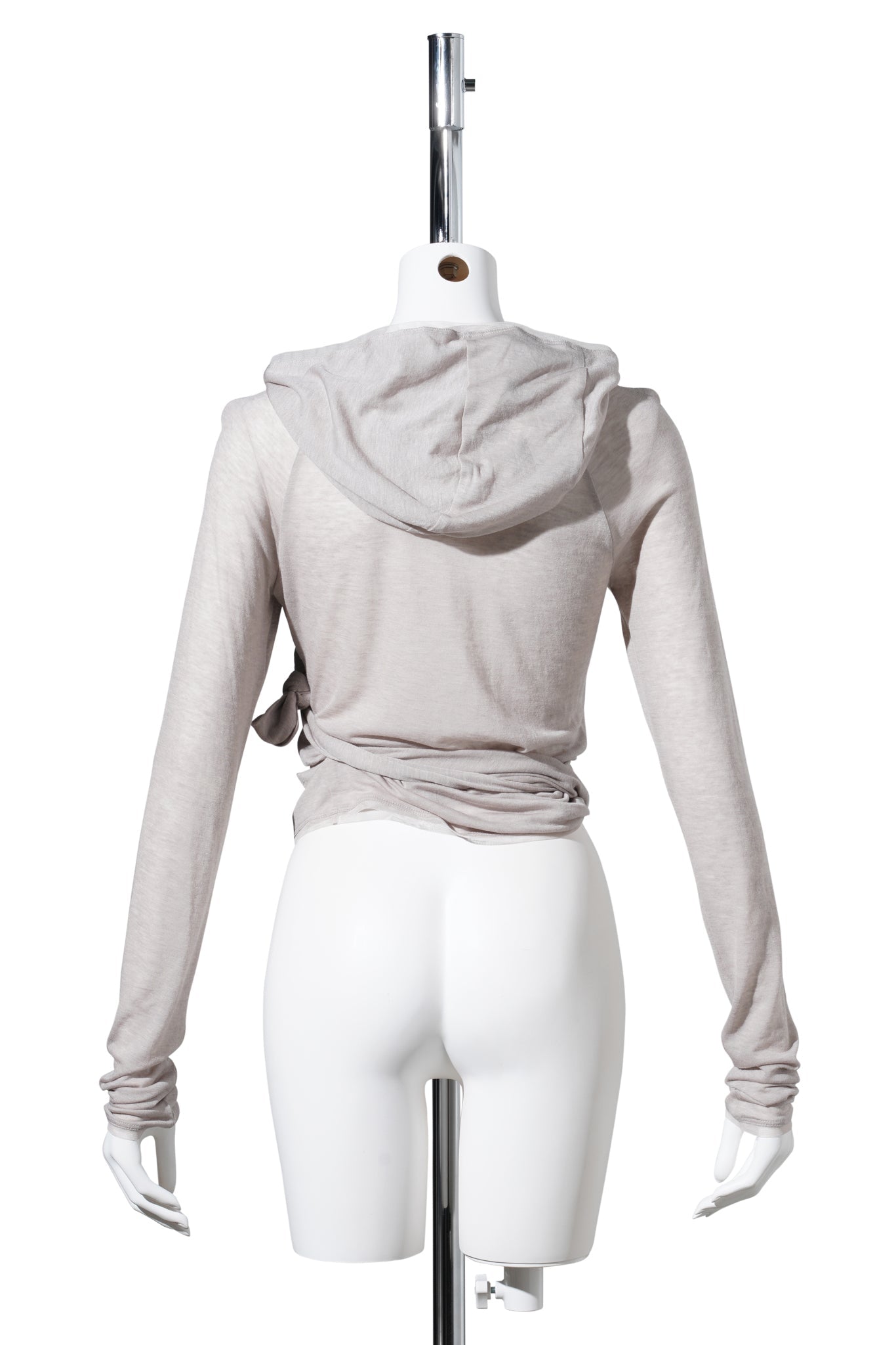 HOODED KNOT L/S / WARM GREY