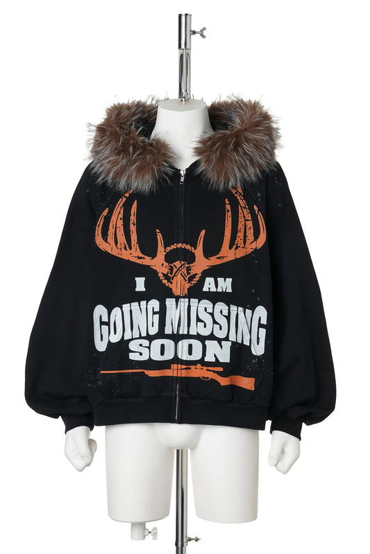 MISSING PERSON HOODIE / BLACK