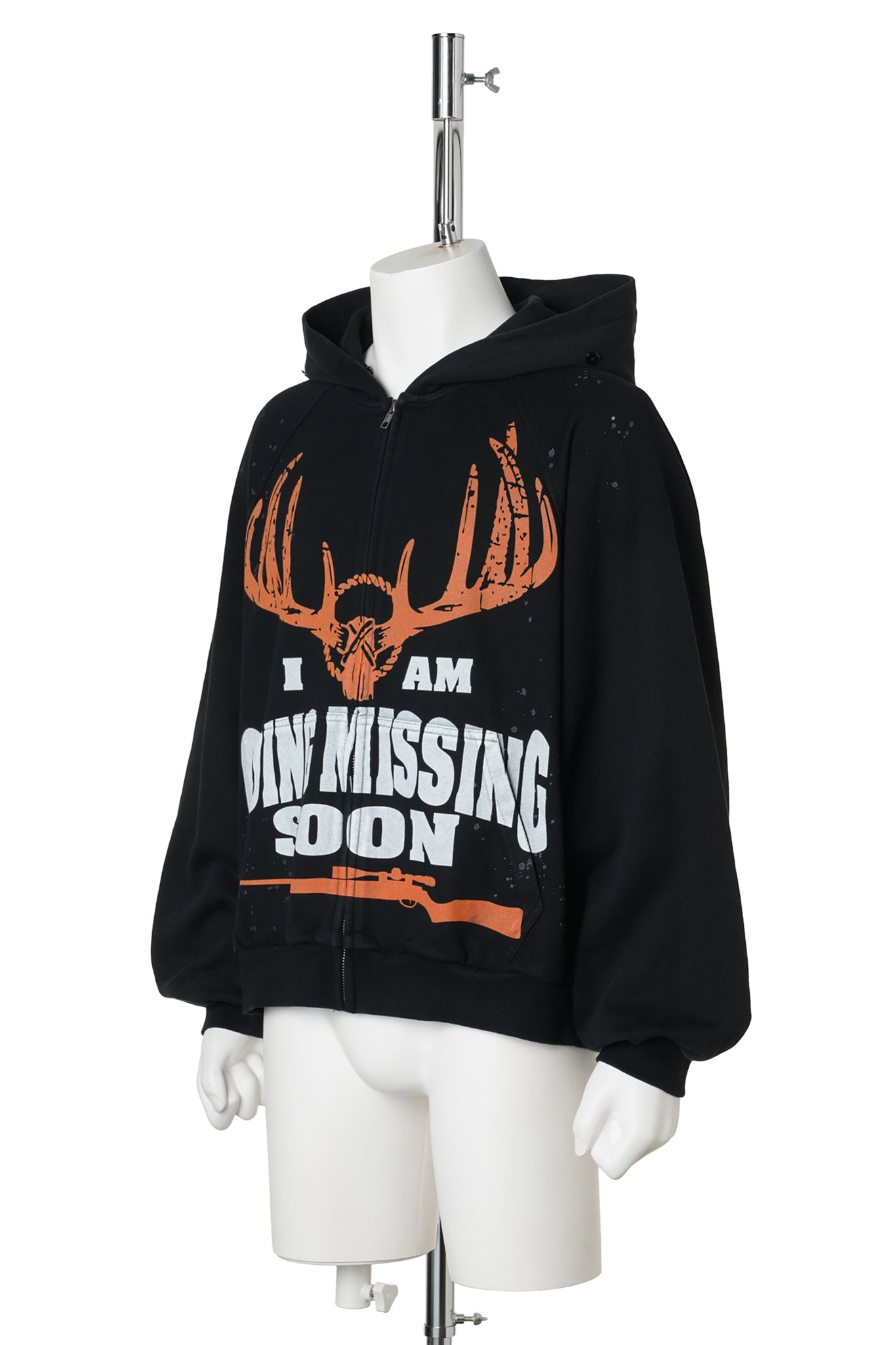 MISSING PERSON HOODIE / BLACK