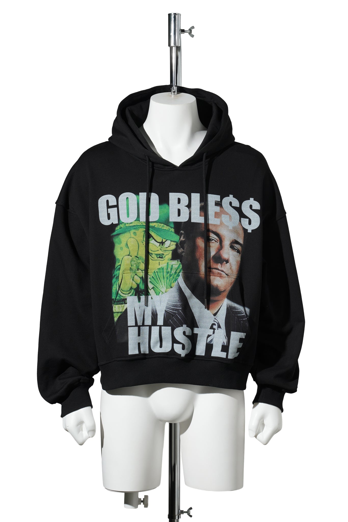 HUSTLE HOODIE / BLACK