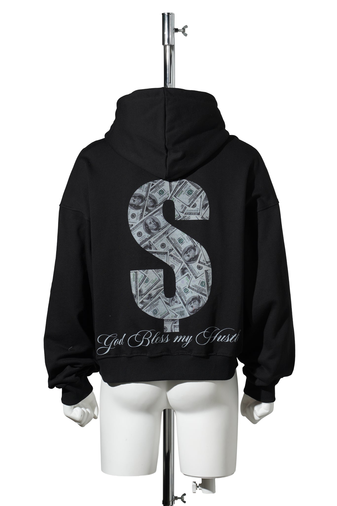 HUSTLE HOODIE / BLACK