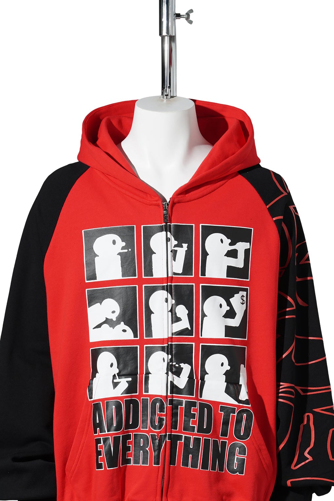 ADDICT HOODIE / RED