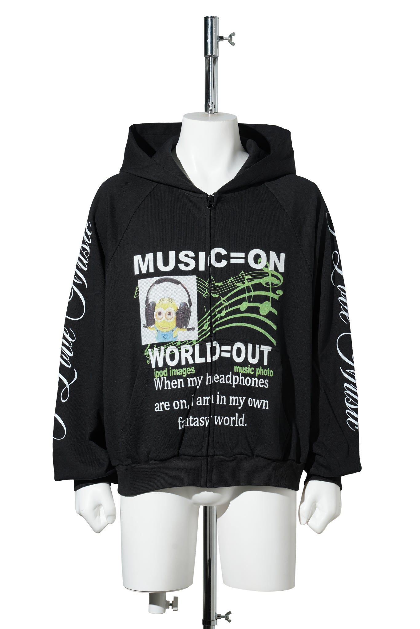 MUSIC HOODIE / BLACK