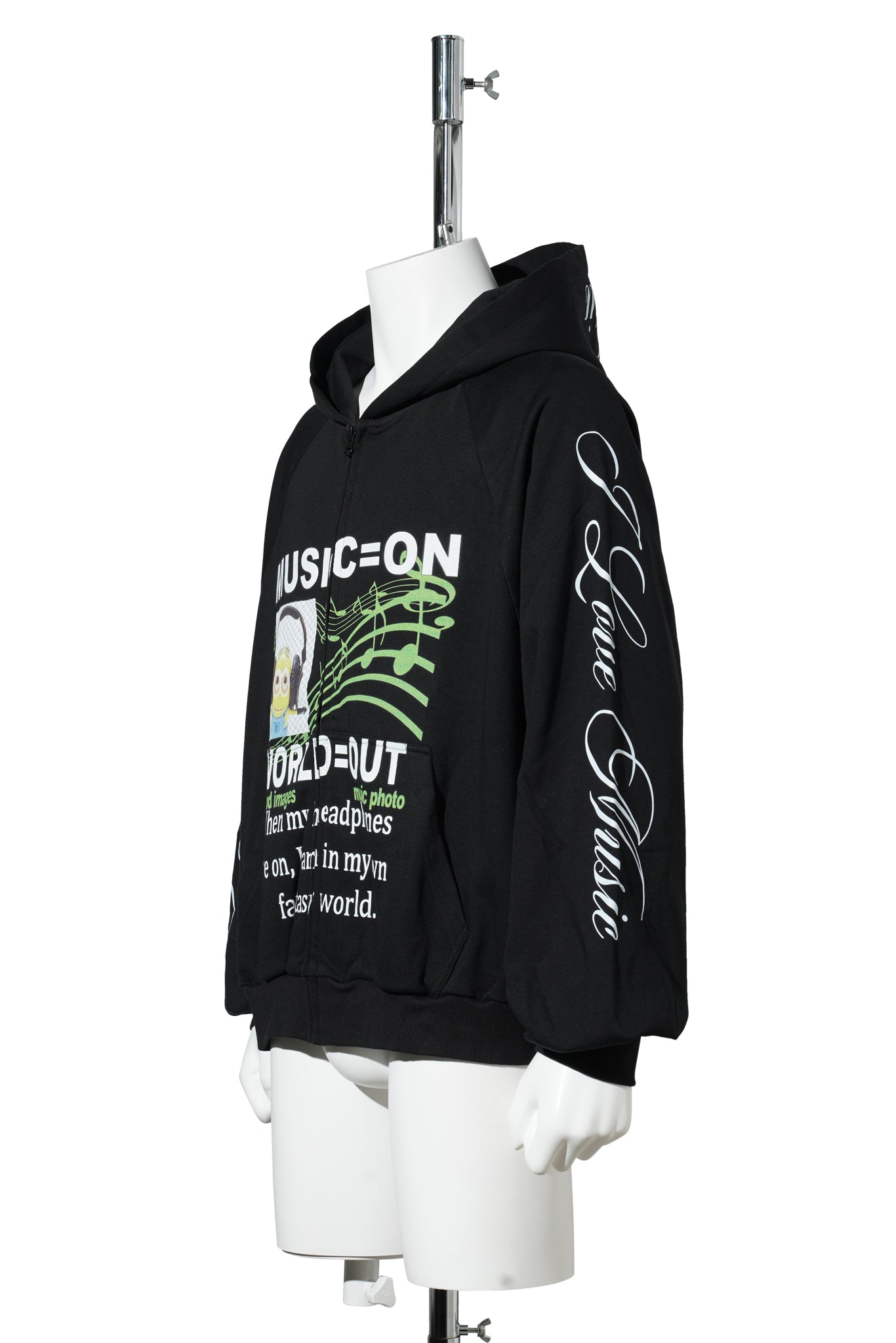 MUSIC HOODIE / BLACK