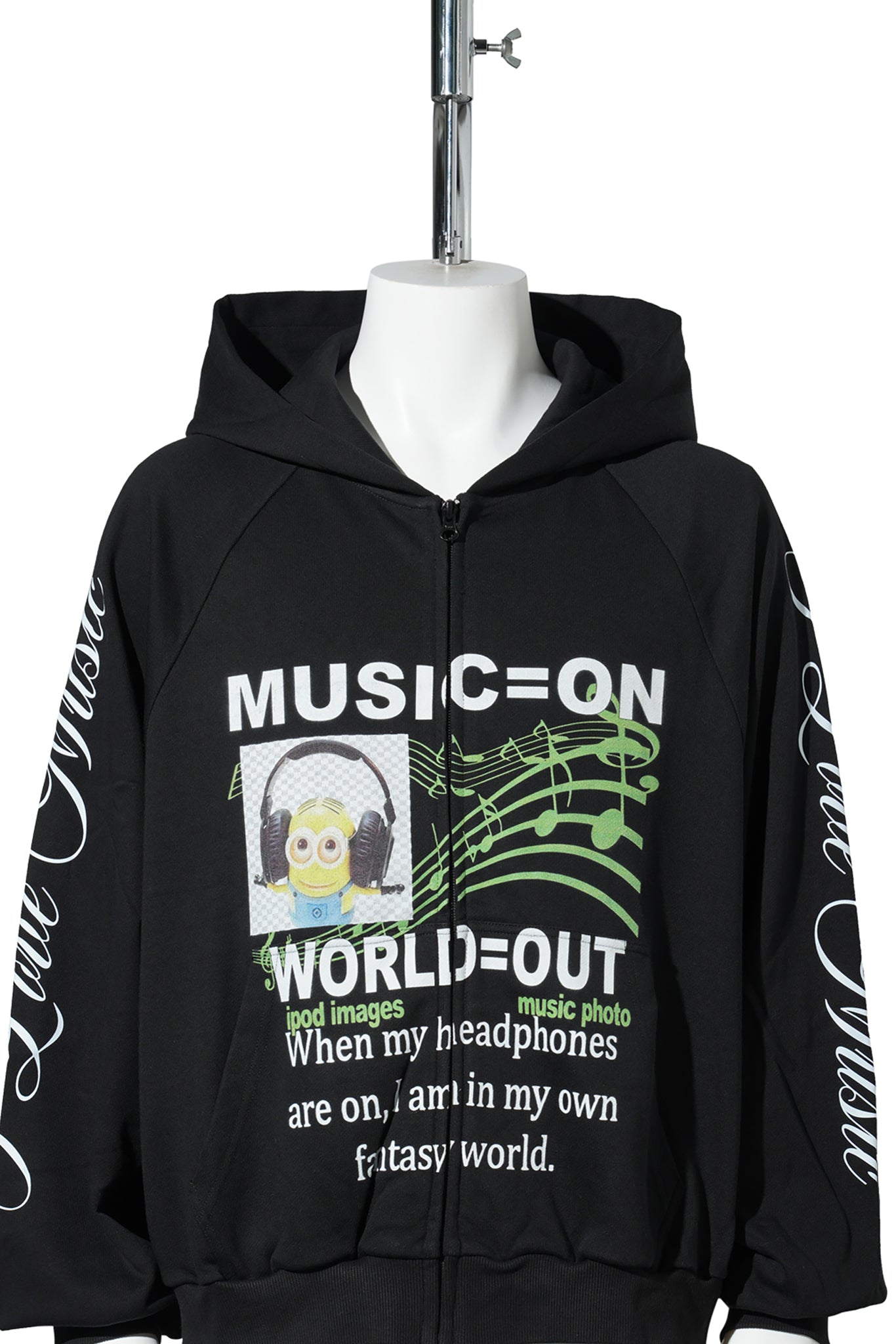 MUSIC HOODIE / BLACK