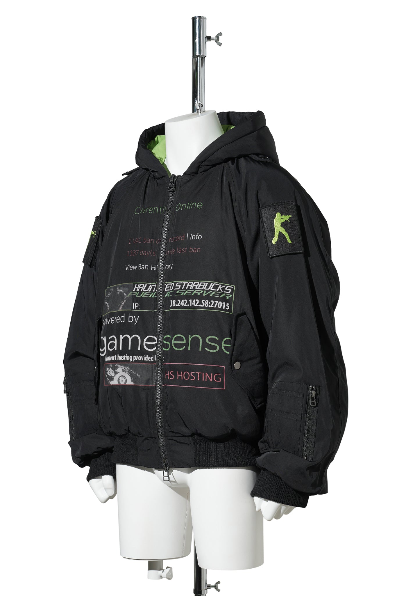 CS RAGLAN BOMBER / BLACK