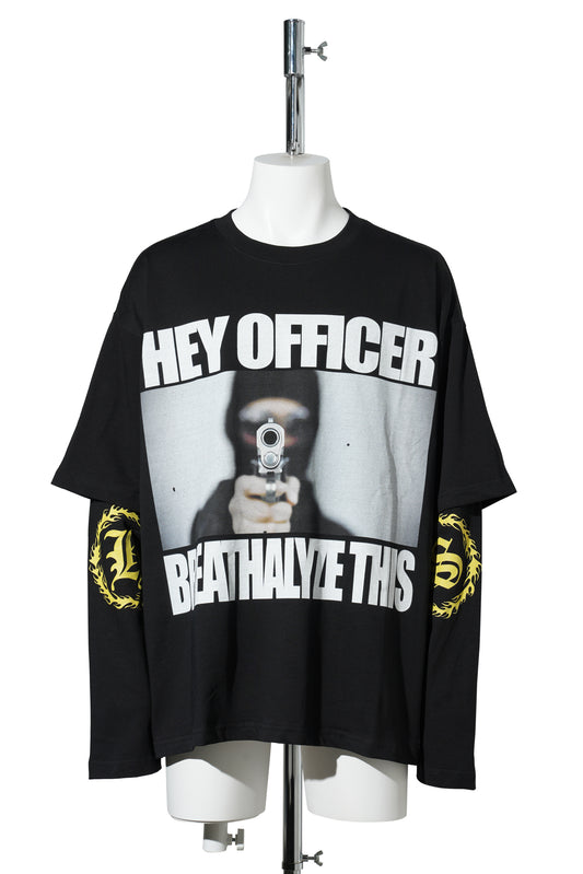 BREATHALYZE LAYERED SHIRT / BLACK