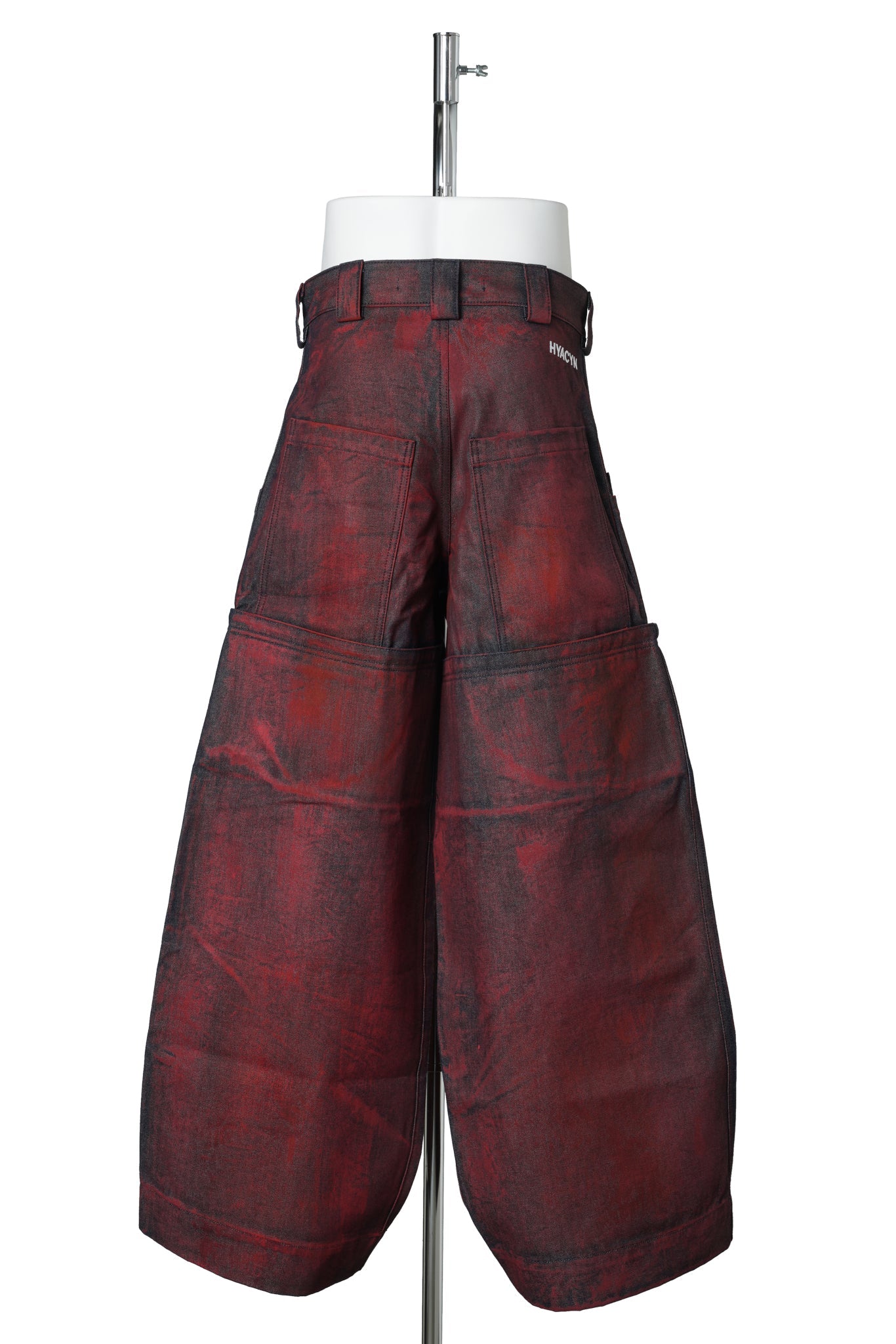 SEVAR ROF LOW POCKET PANTS / RED PAINTED