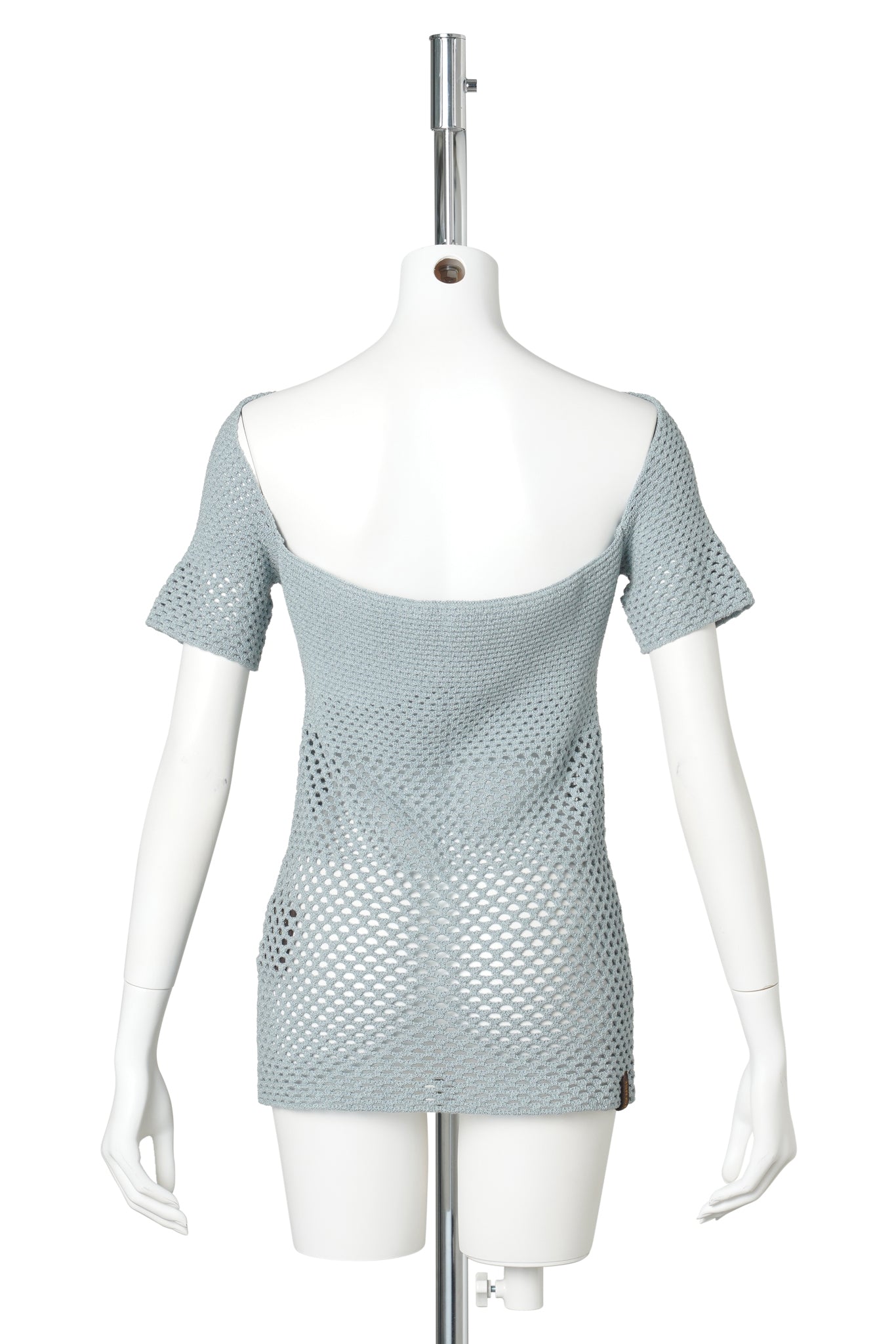 GR8 EXCLUSIVE CHES BAND FISHNET TOP / BABY BLUE