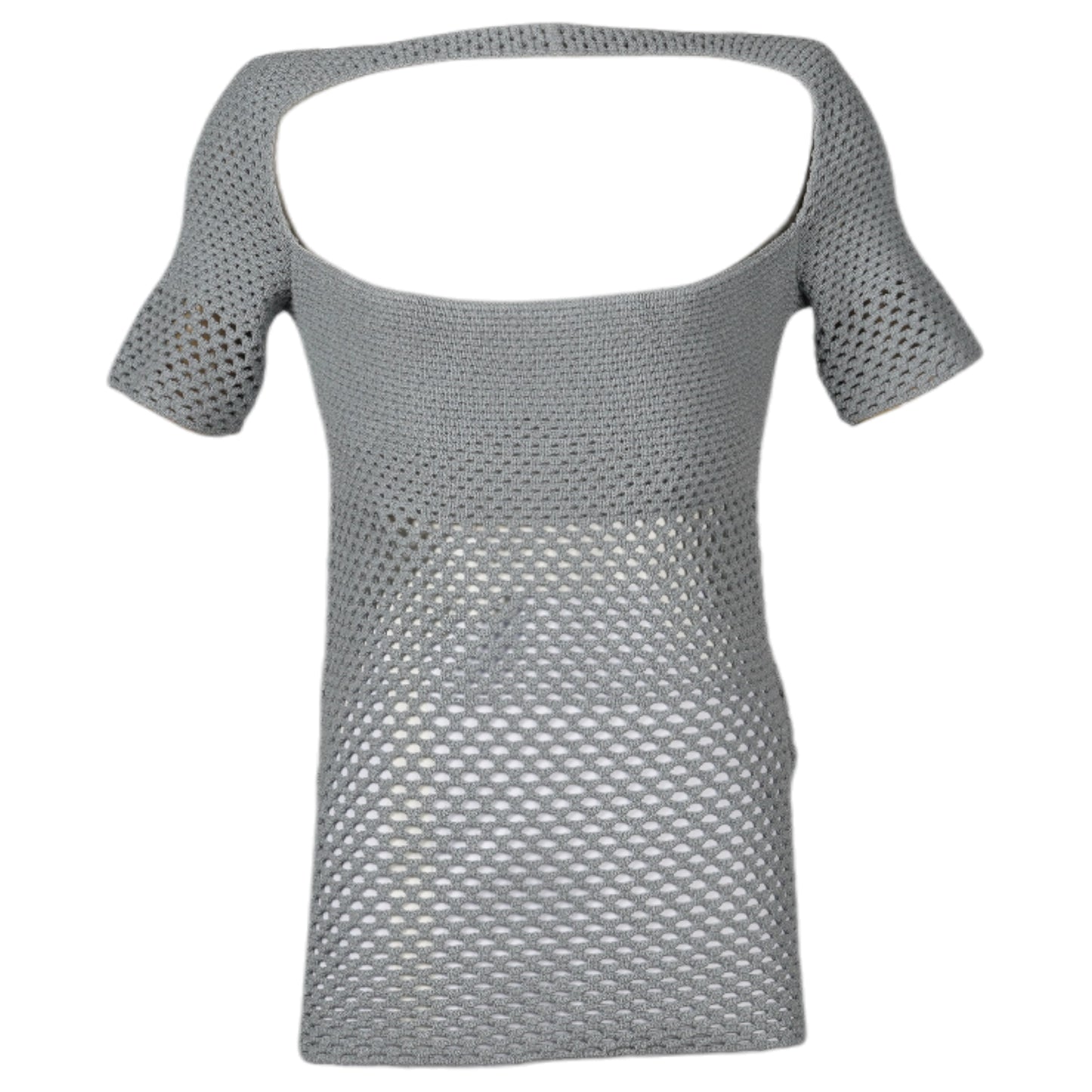 GR8 EXCLUSIVE CHES BAND FISHNET TOP / BABY BLUE