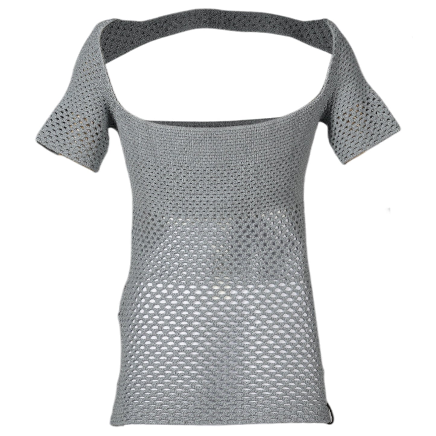 GR8 EXCLUSIVE CHES BAND FISHNET TOP / BABY BLUE