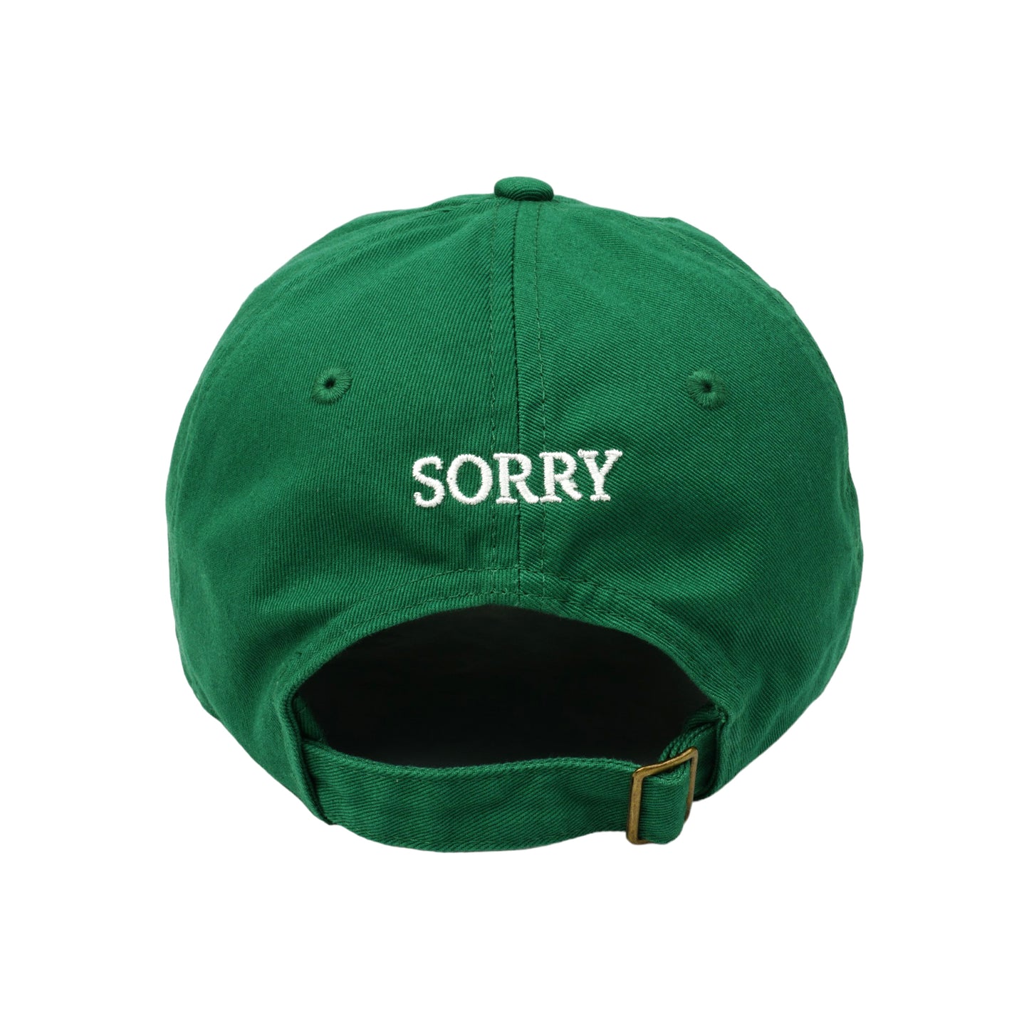 SORRY I DON'T WORK HERE HAT / GREEN+WHITE EMBROIDERY