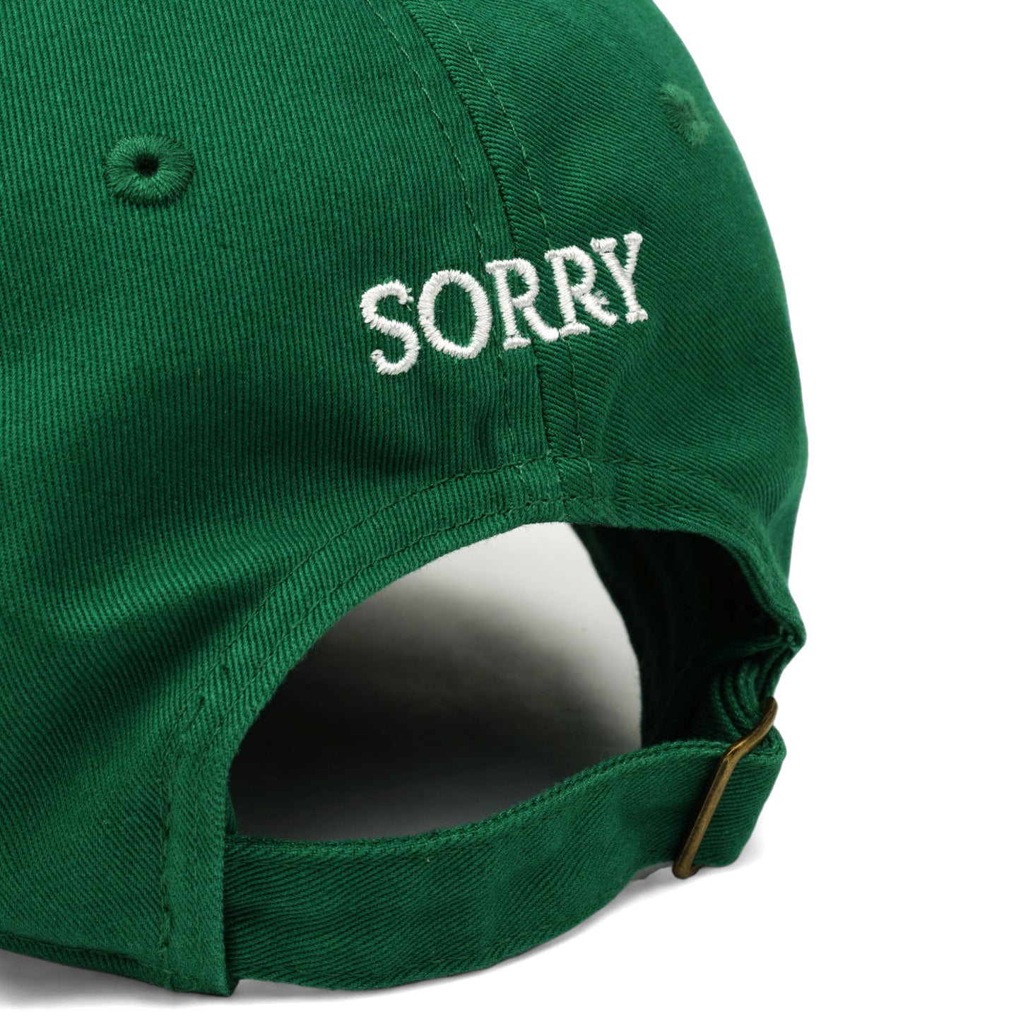 SORRY I DON'T WORK HERE HAT / GREEN+WHITE EMBROIDERY