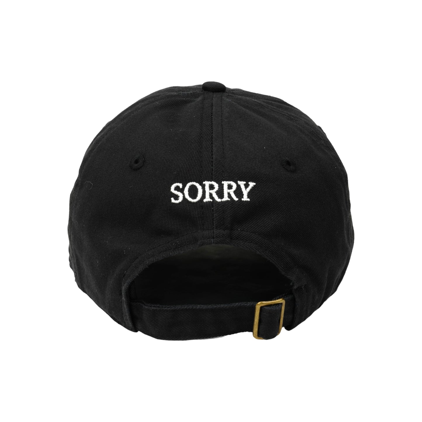 SORRY I DON'T WORK HERE HAT / BLACK+WHITE EMBROIDERY