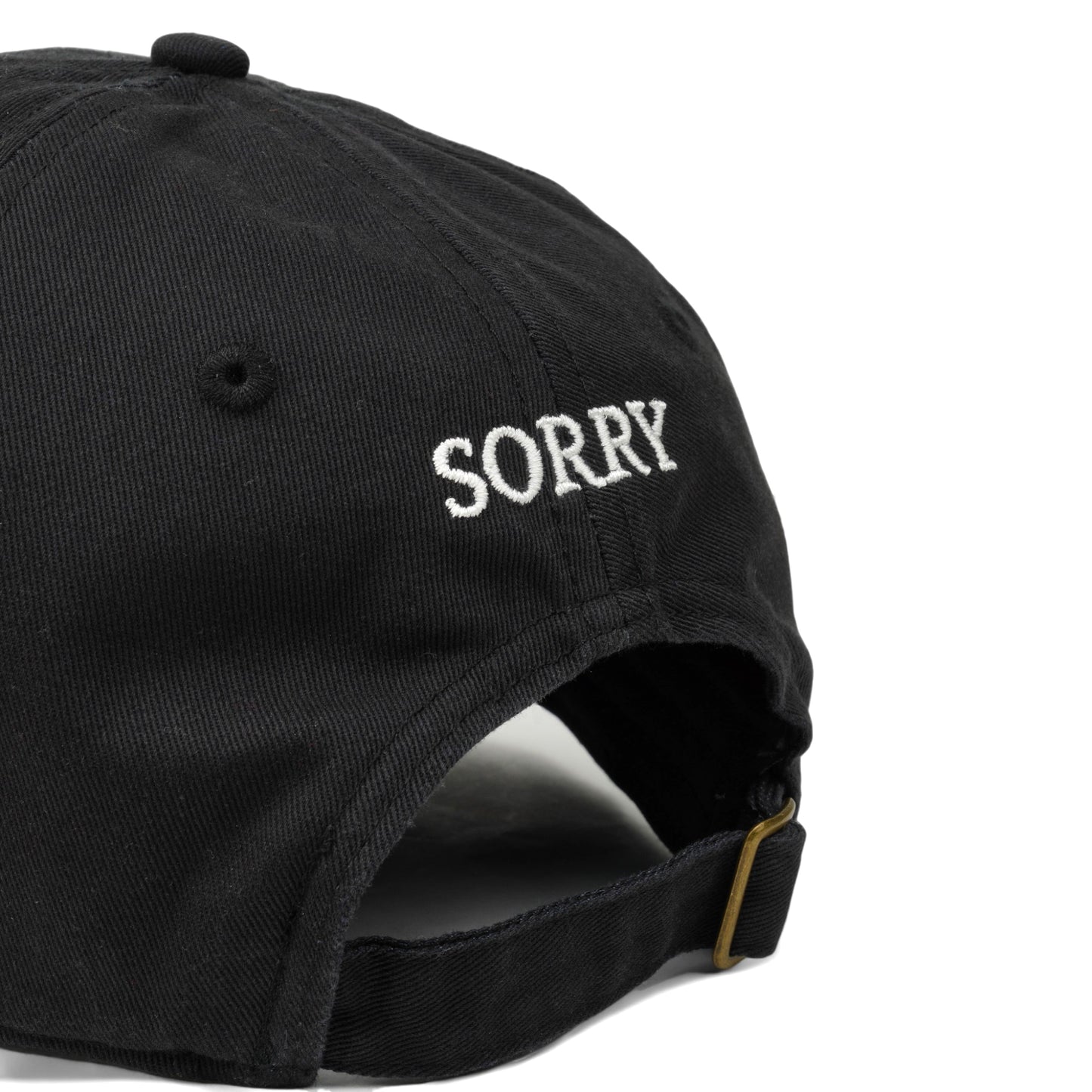 SORRY I DON'T WORK HERE HAT / BLACK+WHITE EMBROIDERY