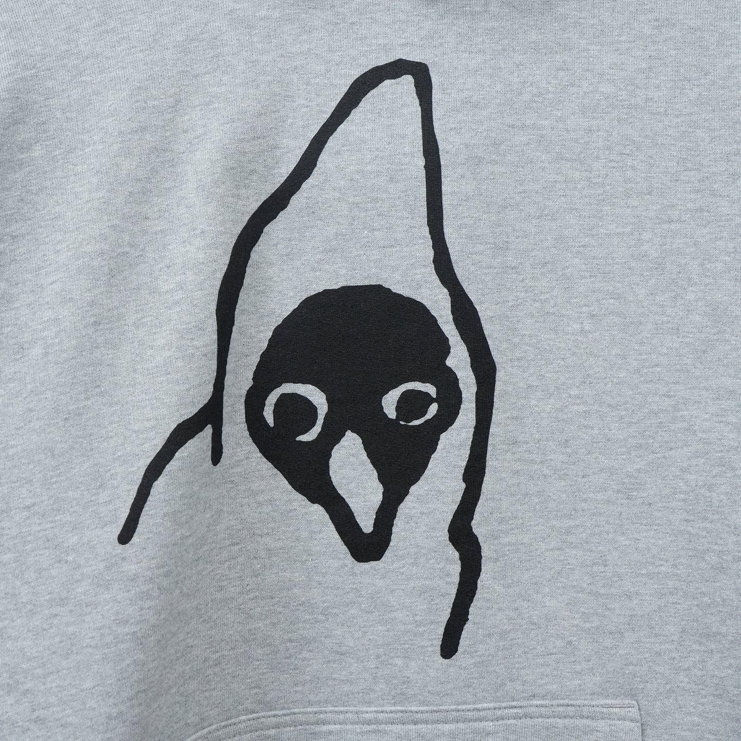 MOOMIN MISCHIEF HOODIE / HEATHER GREY + BLACK SCREENPRINT