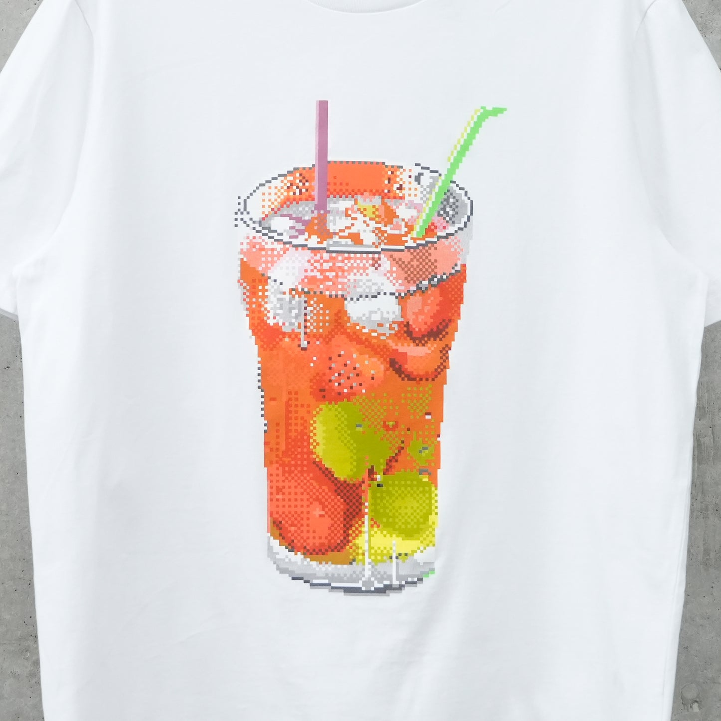 PINOT ICE TEA T-SHIRT / WHITE + SCREENPRINT