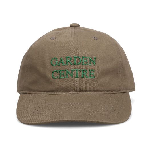 GARDEN CENTRE HAT / KHAKI + DARK GREEN EMBROIDERY