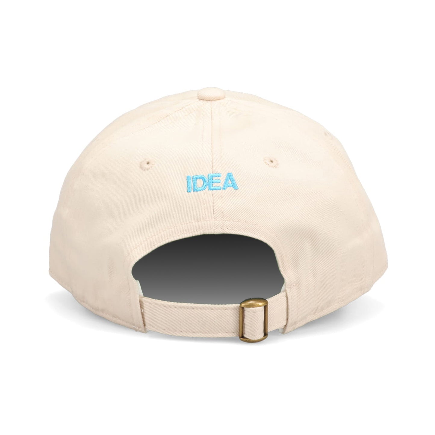 TUNA MAYO HAT / BEIGE + AQUA BLUE EMBROIDERY