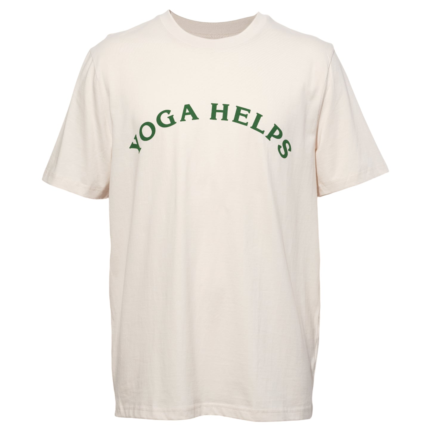 YOGA HELPS T-SHIRT / VINTAGE WHITE WHITE + SCREENPRINT