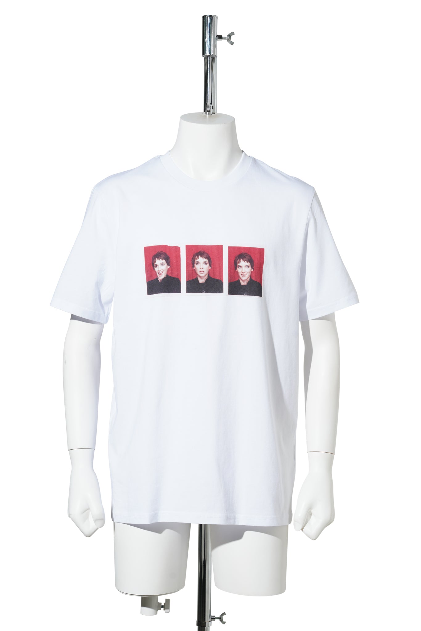 WINONA PHOTOBOOTH T-SHIRT / WHITE + DTG PRINT