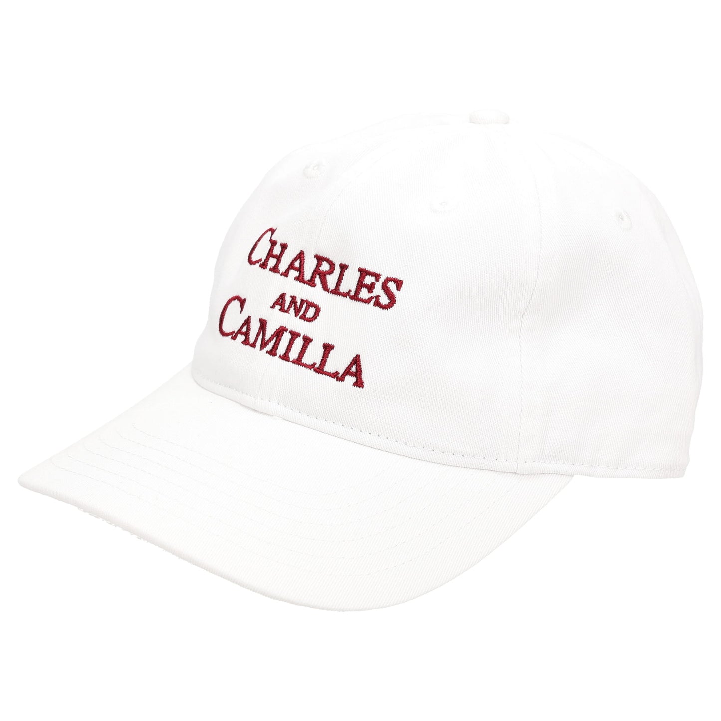 COTTON BASEBALL CAP CHARLES AND CAMILLA / WHITE