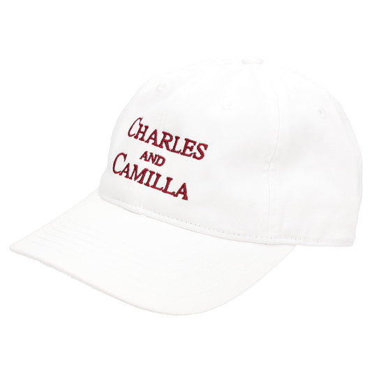 COTTON BASEBALL CAP CHARLES AND CAMILLA / WHITE