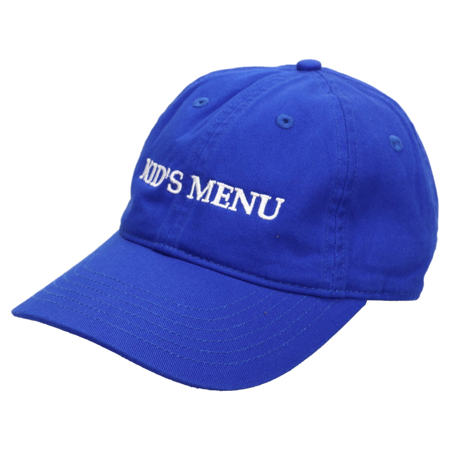 COTTON BASEBALL CAP KID'S MENU / BLUE