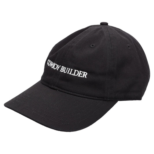 COTTON BASEBALL CAP COWBOY BULIDER / BLACK